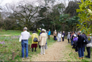 武蔵国分寺公園「野鳥の森」での現地説明