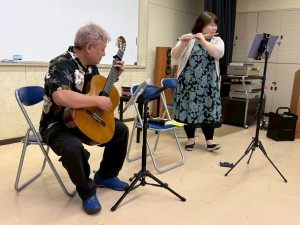 フルートとギター演奏