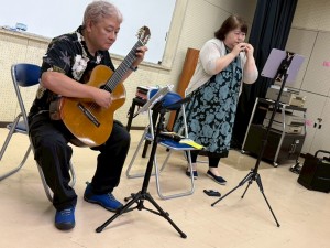 オカリナとギター演奏