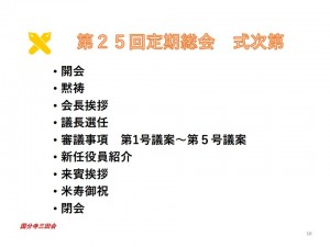 総会式次第